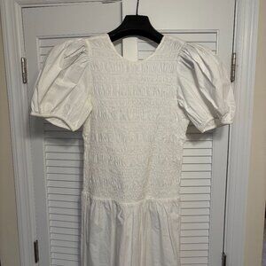 Ganni White Maxi Dress Size 42